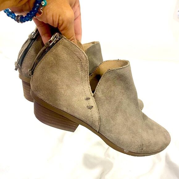 Kennett kole reaction tan faux suede zip back ankle boots size 6.5 - Picture 1 of 11